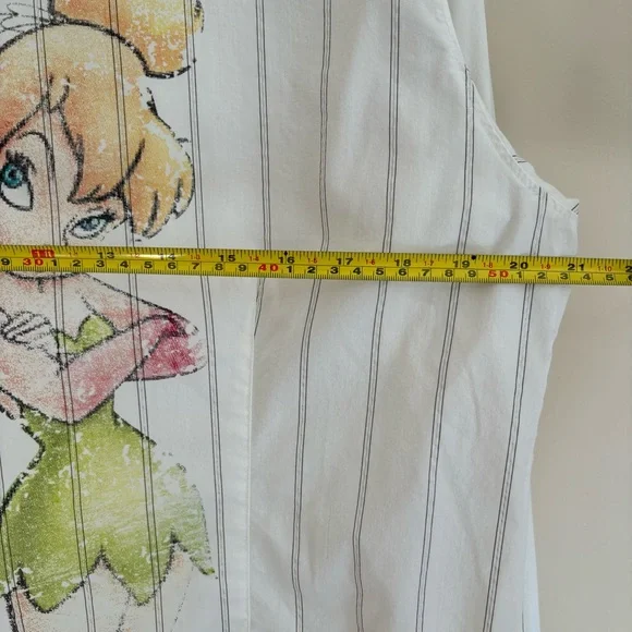 Disney Tinkerbell Long Sleeve Button Down Top - Picture 9 of 9